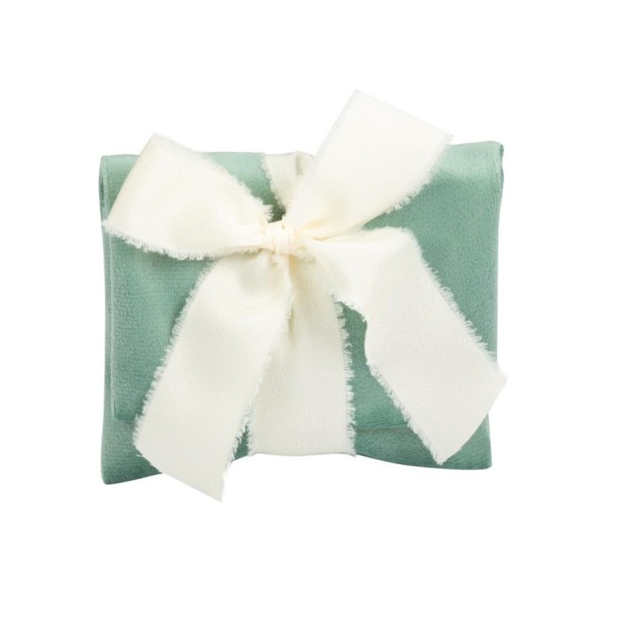 BUSTINA VELLUTO CM11X8H VERDE SALVIA